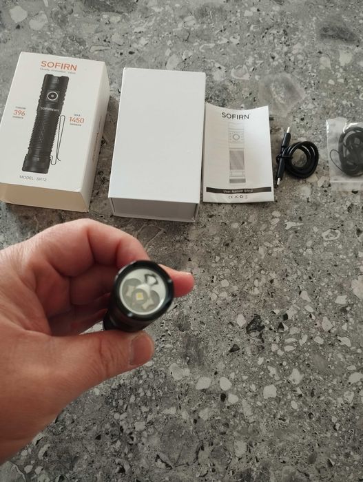 Фенер Sofirn SR12 нов - 1450 лумена - 396 метра