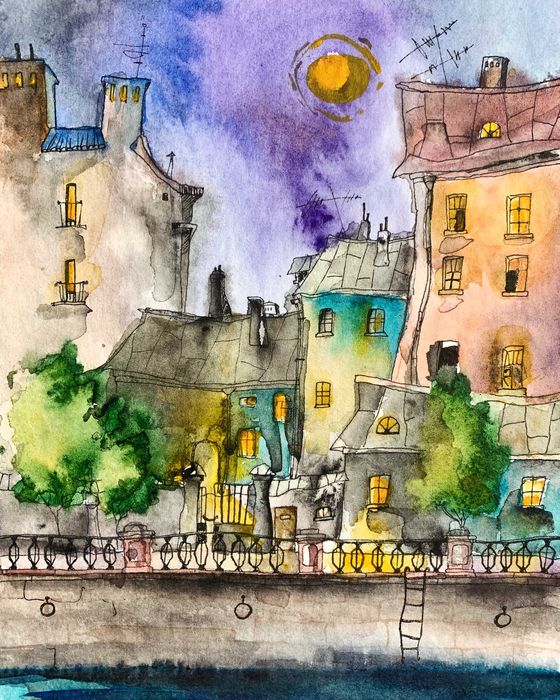 Акварели, малки размери, оригинали, уникати