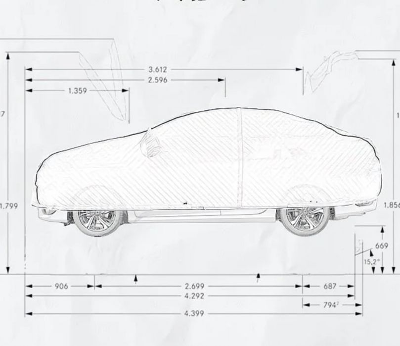 Чехол защитный для машины