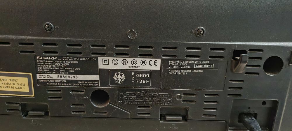 Radiocasetofon cu cd SHARP