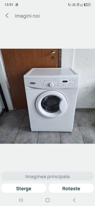 Masina de spalat rufe  Whirlpool  cuvă 5 kg. Awe 81422/wta1224