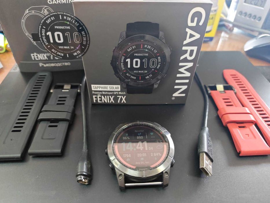 Garmin Fenix 7X Sapphire Solar Titanium 51mm