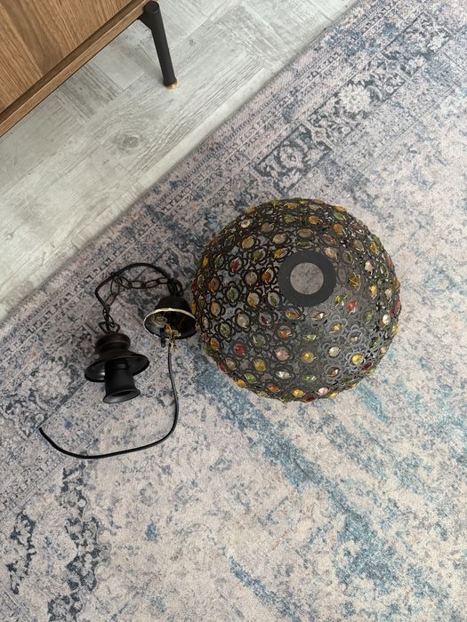 Lustră / Pendul stil oriental / marocan, mozaic sticlă colorată