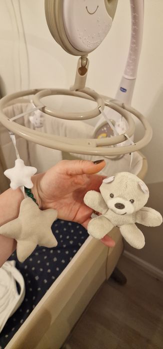 Carusel Muzical Chicco Next2Dreams – Bej, Sunete albe, Lumina de veghe