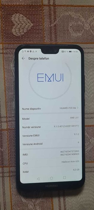 Huawei P20 Lite liber de retea,stare buna