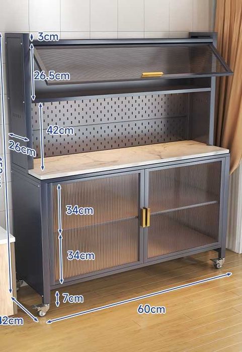 Современный шкаф с откидной дверцей

Идеален для посуды и техники