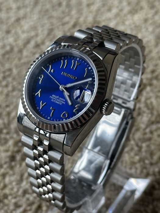 Seiko Datejust Arabic Blue Mod Automatic NH35