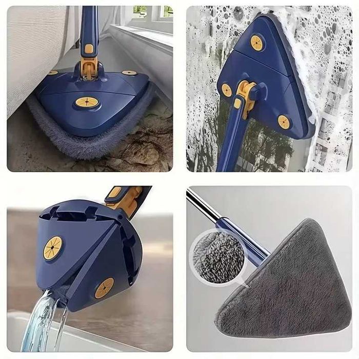 треугольная вращающаяся на 360° швабра