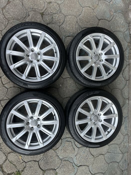 Jante aliaj 5x112mm, anvelope vara 225/45 R18, Audi A3, A4 B7, B8, B9, A6