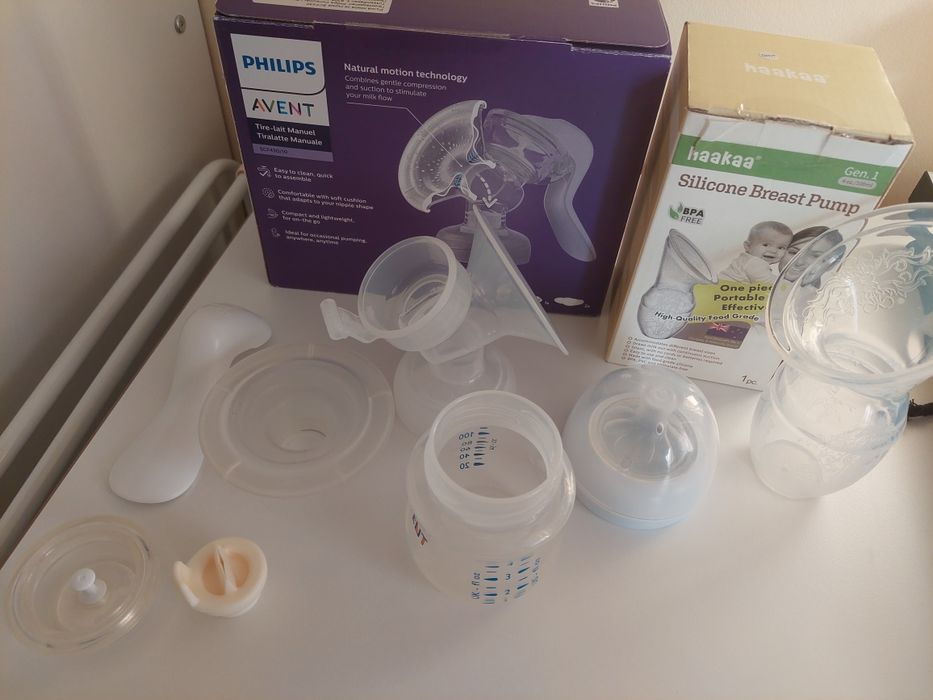 Ръчна помпа за кърма Philips avent + колектор за кърма