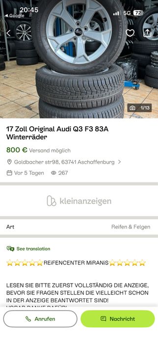 Jante oem 5x112 vw/Audi/skoda/seat R17