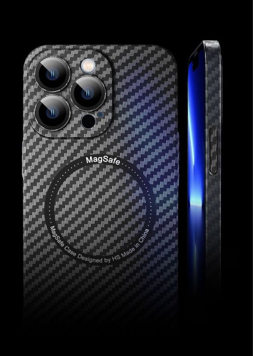 Iphone 13/14/15/PRO/MAX/PLUS Husa Magnetica Magsafe PC Hard Carbon