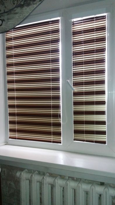 Роллшторы Зебра (День-ночь) Жалюзи горизонтальные/вертикальные