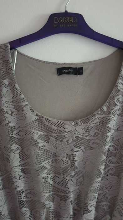 Rochie M dantela gri, impecabila