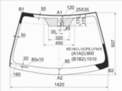 Стекло лобовое Toyota Corolla