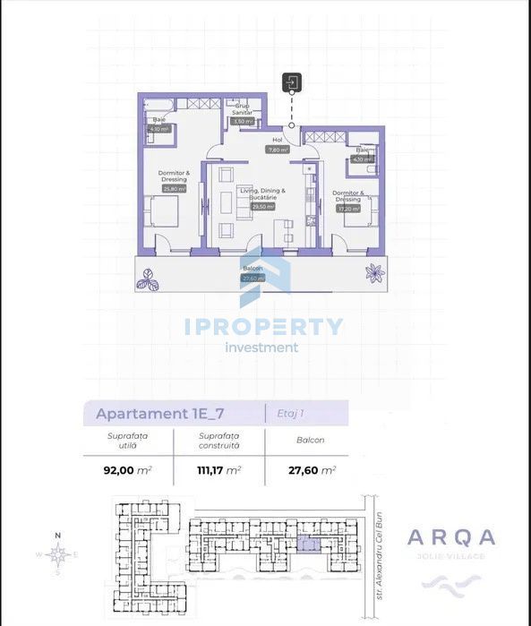 Arqa Jolie Ville - Iancu Nicolae | 3 Camere | Centrala | Terasa | Parc