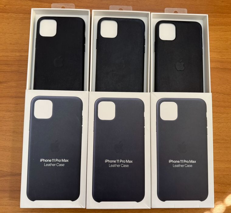 Продавам оригинални кожени кейсове на Apple за iPhone 11 Pro Max