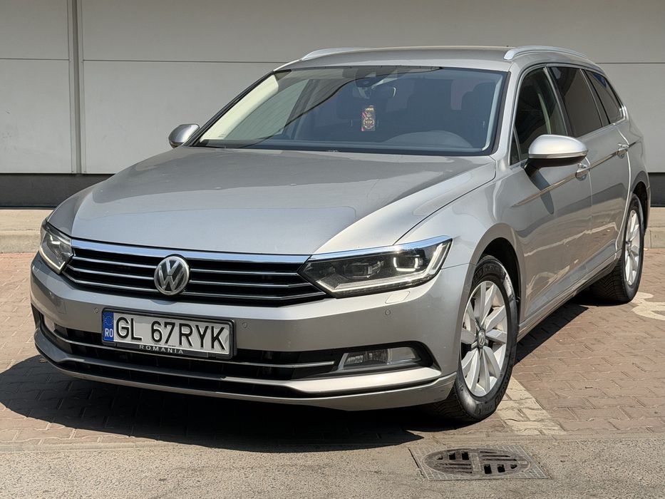 Volkswagen Passat B8 2016 2.0d 150cp FaruriLed/Suspensie/IncalzireVolan/Distronic+/Line&SideAsist/Camera/Piele KM REALI