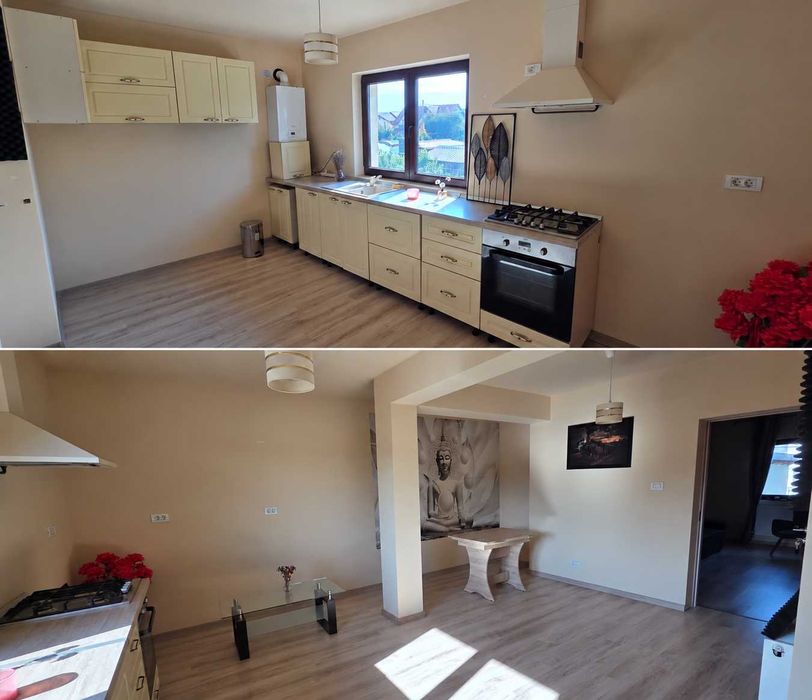 Inchiriez – apartament 3 camere/spațiu comercial cu mansardă și parcare, Valea Adâncă, str. Bazei nr. 14