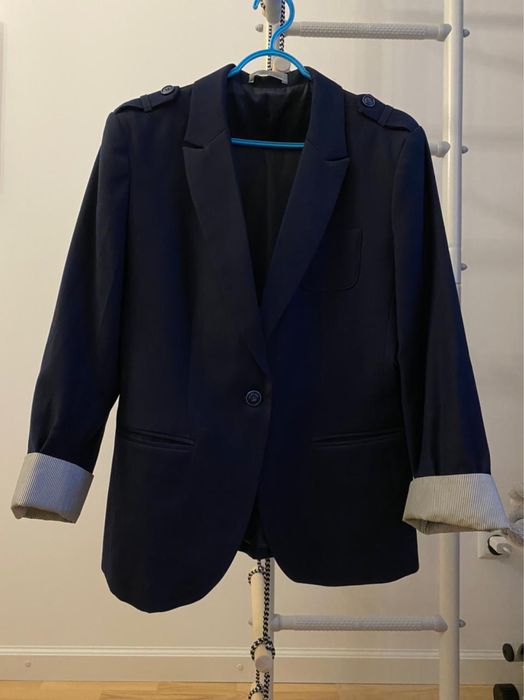 Женский пиджак синий