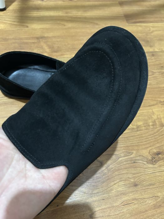 Лоферы из натурального замша