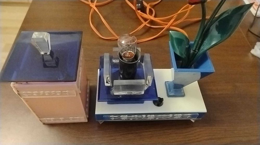 Veioză vintage, design unicat, realizată manual