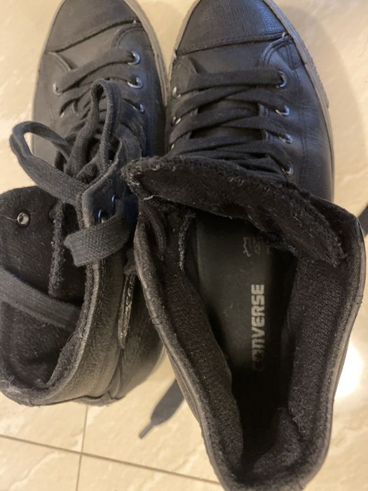 Ghete Converse All Star piele nr 44, groase, stare foarte buna