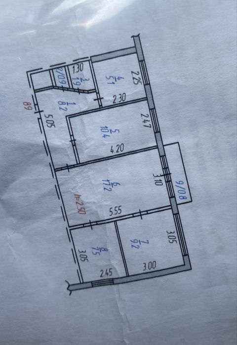 Продаю 4-х ком квартиру