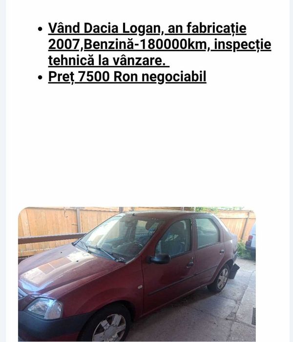 Dacia Logan benzină