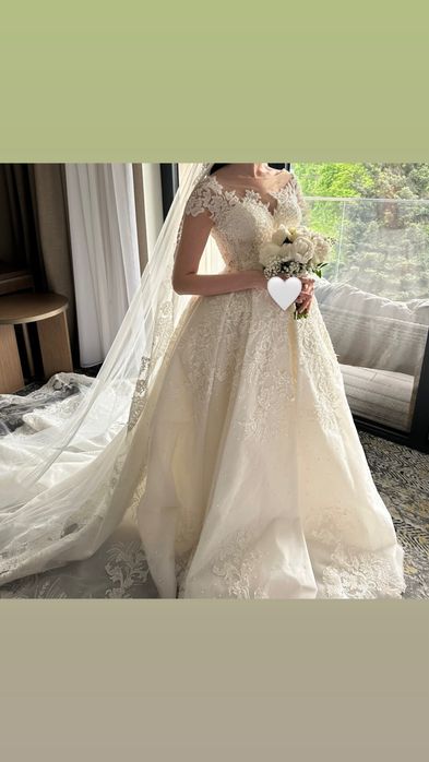 Свадебное платье ручной работы