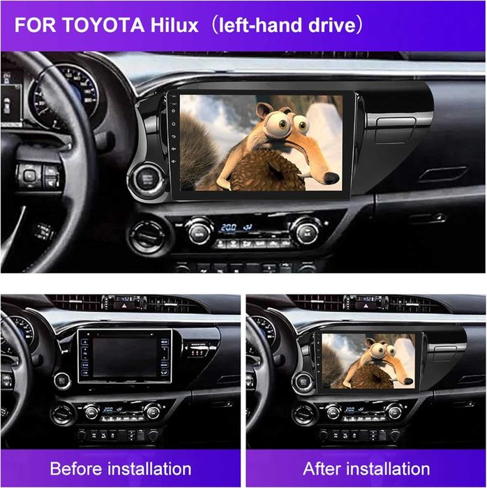 Мултимедия за Toyota Hilux Андроид навигация Carplay Android Auto 2DIN