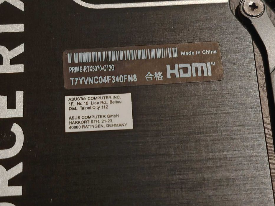 Видео Карта ASUS  RTX 5070 PRIME OC 12GB GDDR7 192bit