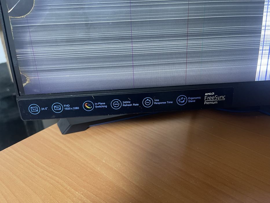 Monitor lenovo legion y25-25 defect