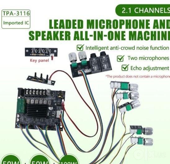 Tpa3116 2.1  D class mikrafonniy usilitel (TDA 7498E  2.1 ]