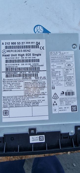 Navigatie mercedes w212 an 2014  cu HDD intern 100gb