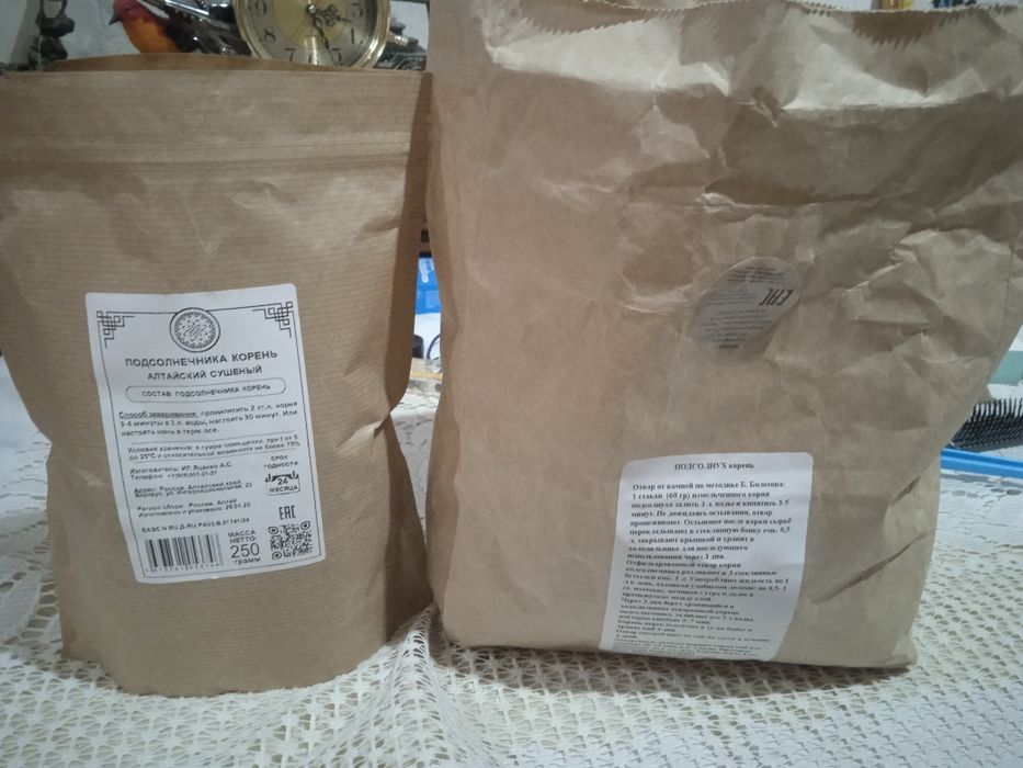 Корни подсолнуха