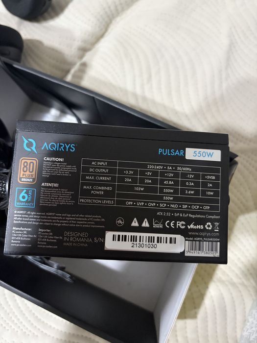 Vand sursa Aqirys Pulsar 550w
