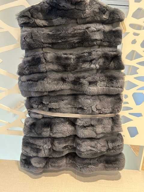 Vestă de dama din blană naturală chinchila, mărimea S