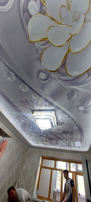 Натяжной потолок урнатамиз, сифатли ва тез арзон нархларда