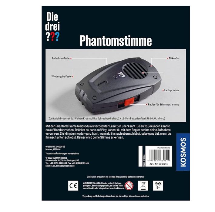 Reportofon  Kosmos Phantom cu schimbător de voce