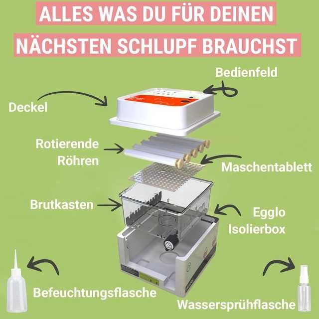 Автоматичен инкубатор 12 яйца Okköbi OBI-12