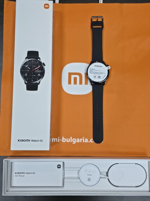 ЧИСТО НОВ Xiaomi watch S5 Гаранция Mi Store 2028г. Black | Черен