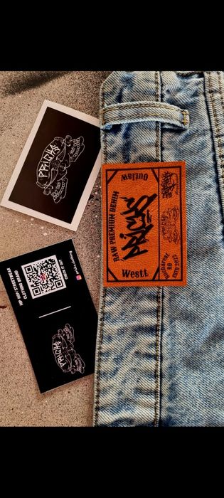 Blugi baggy/largi custom bape star/crosses y2k