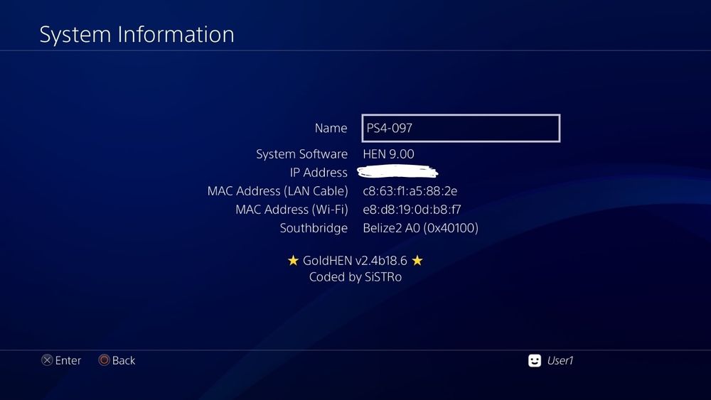 PS4 1TB Modat GoldHEN