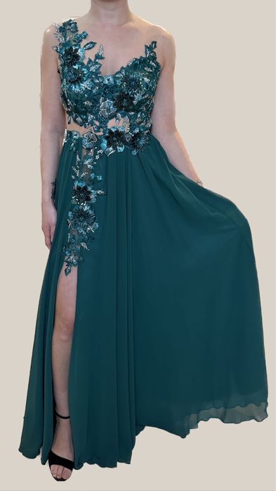 Rochie verde smarald