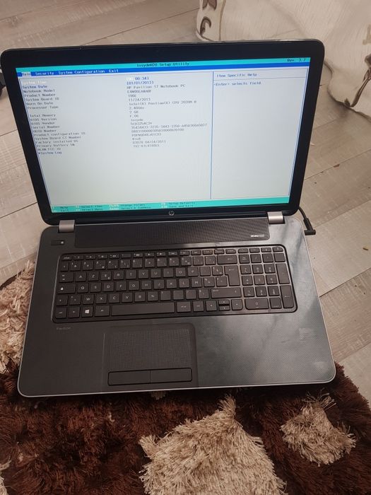 Laptop hp pavilion 17 incomplet