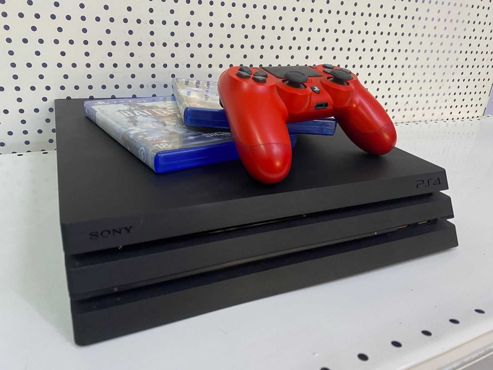 PS 4 Pro + 1 джойстик+ fifa24+ gta 5+ Гарантия+ Рассрочка: 130 000 тг. -  Приставки Усть-Каменогорск на Olx