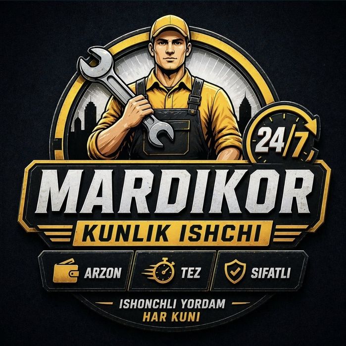 Мардикор бозор кунлик ишчи соатлик ишчилар бор Разнарабочийлар 24/7