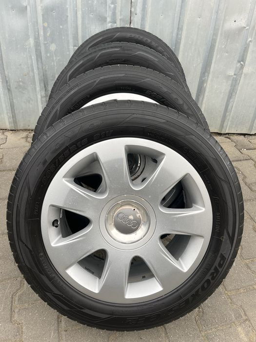 Jante aliaj 5x112mm, anvelope vara 205/55 R16, Audi A3, A4, A6