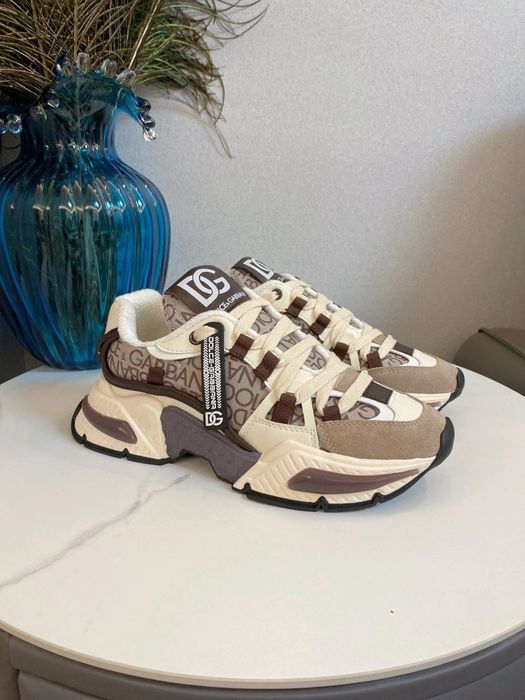 D&G DG New Sneaker "Beige/Brown Monogram"